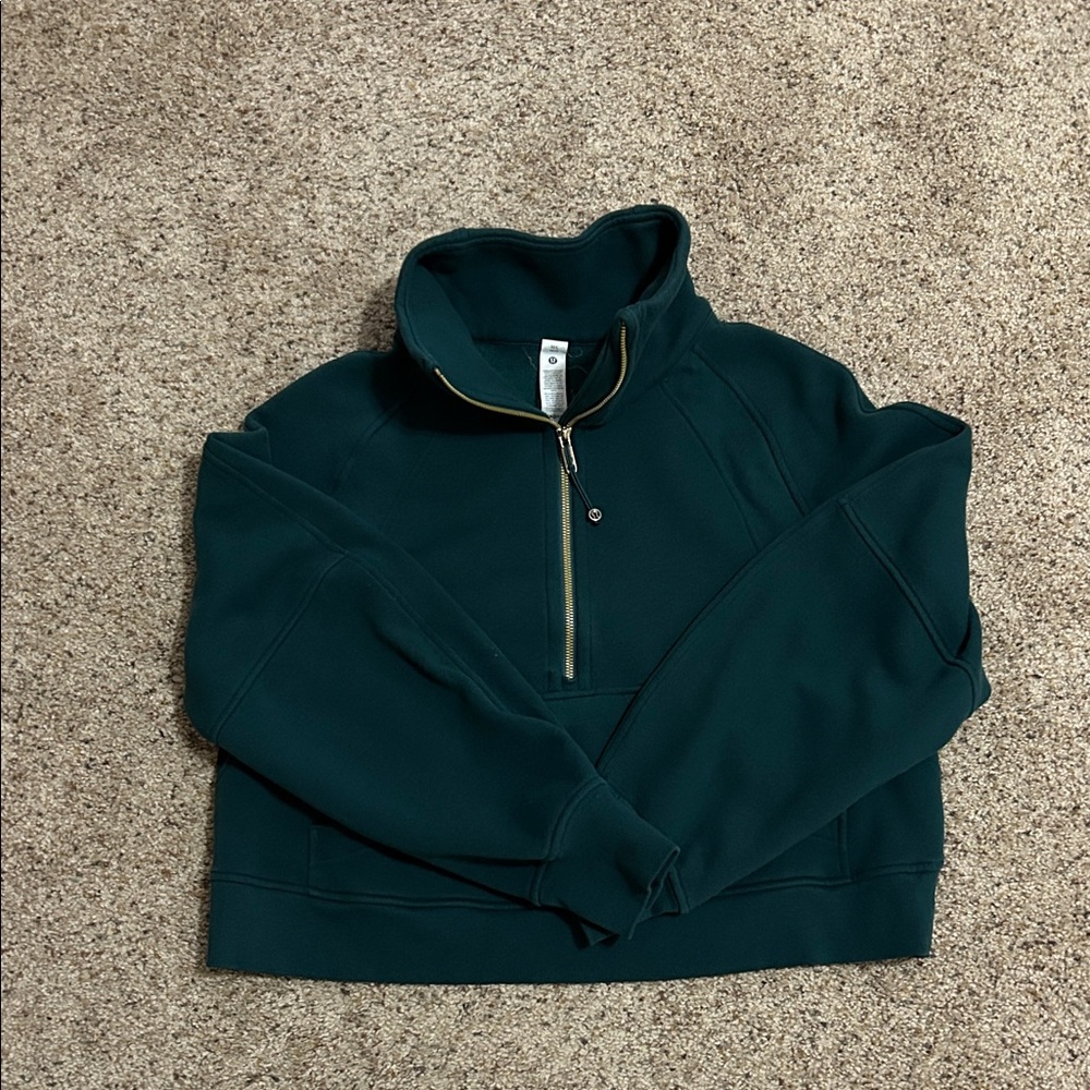 lululemon athletica Green Half-Zip Sweatshirt
